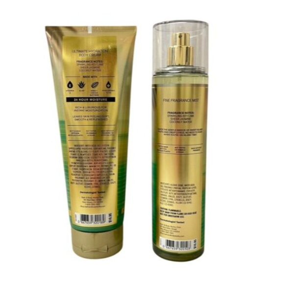 Bath & Body Works Coconut‎ Lime Verbena 2 Piece Set NEW - Picture 2 of 2